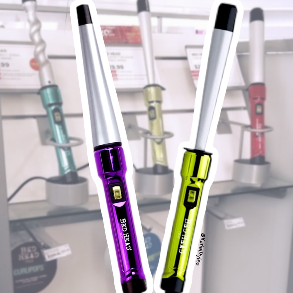 Bundle of TWO Tapered Curling Wands Hairstyling Bedhead TIGI Beach Waves